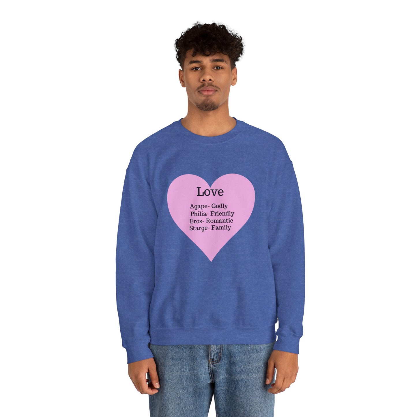 Types of Love Heart Unisex Sweatshirt