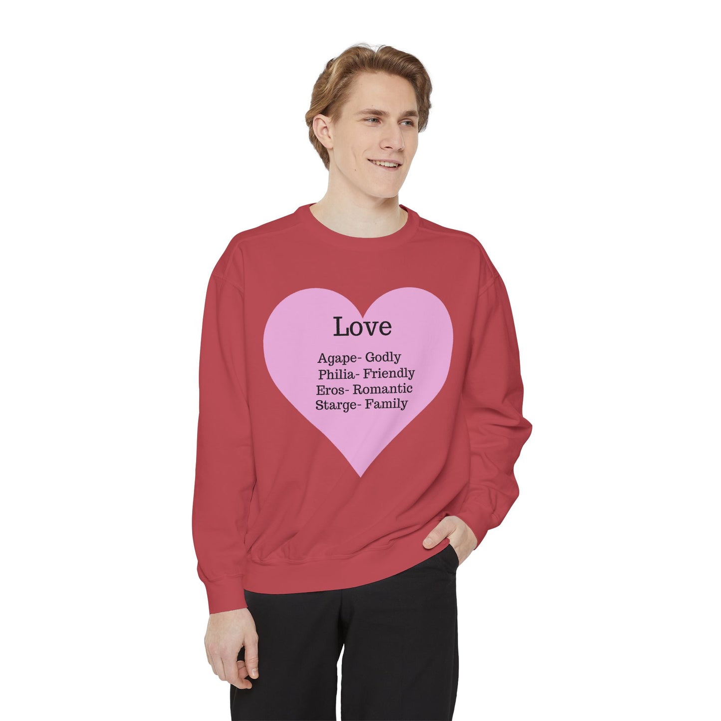Garment-Dyed Love Sweatshirt | Ultra-Soft Comfort Colors® Unisex Pullover