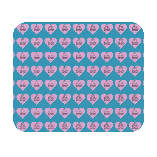 The Four Loves Mouse Pad Pattern Look (Turquoise)