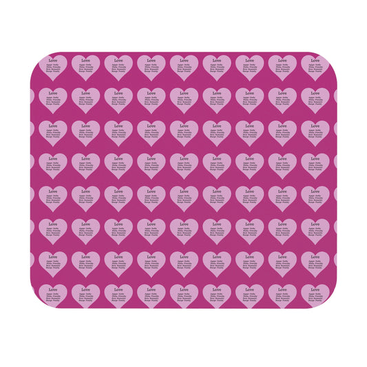 The Four Loves Mouse Pad Pattern Look (Pink)