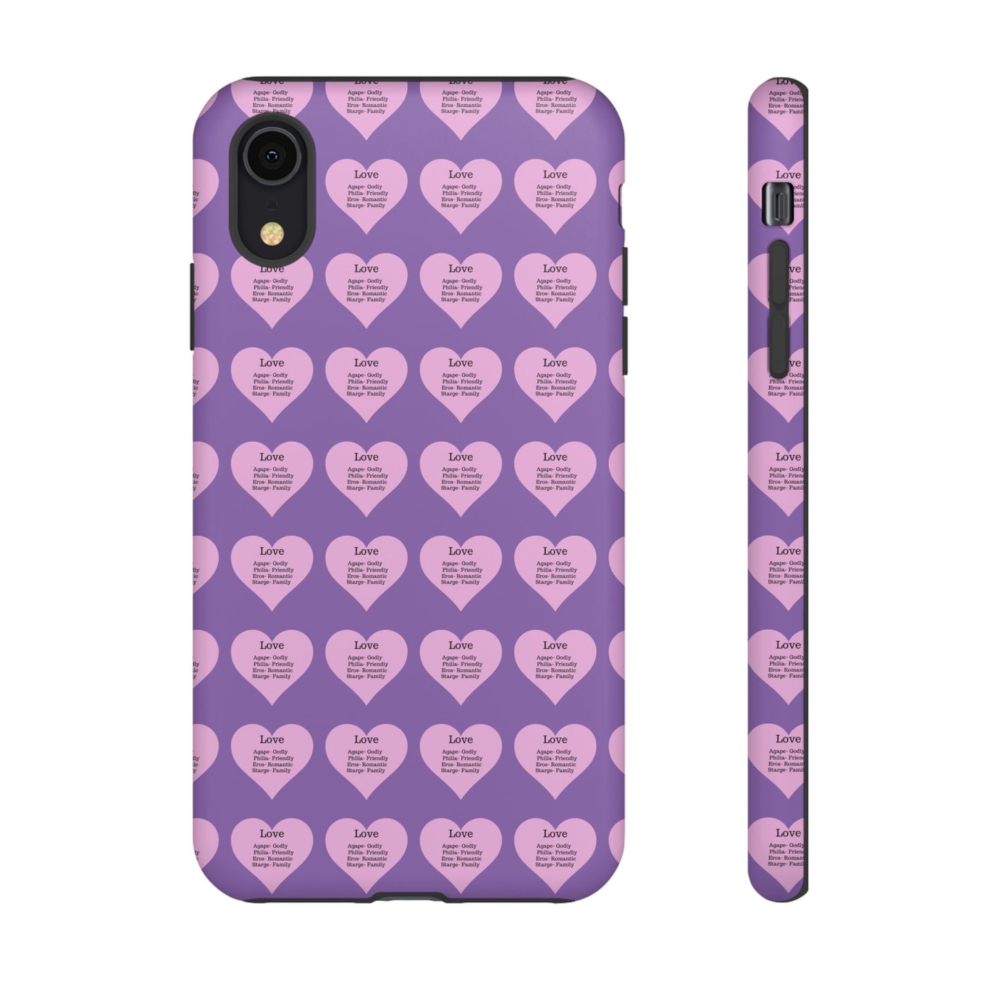 Hearts-A-Flutter Phone Case (iPhone, Google Pixel)(Light purple)