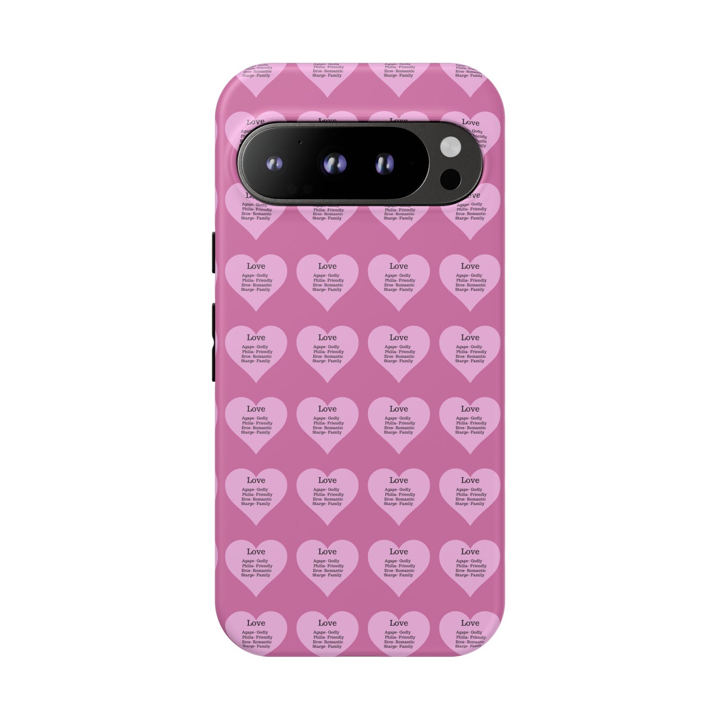 Hearts-A-Flutter Phone Case (iPhone, Google Pixel)(Light pink)