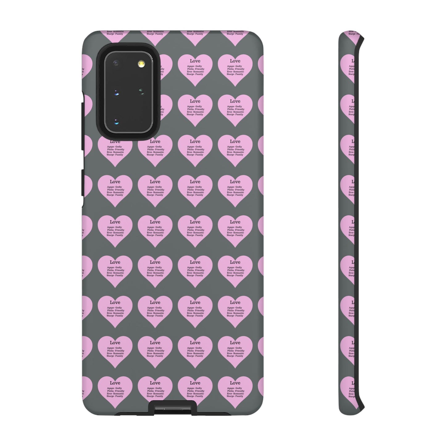 Hearts-A-Flutter Phone Case (Samsung)(Dark grey)