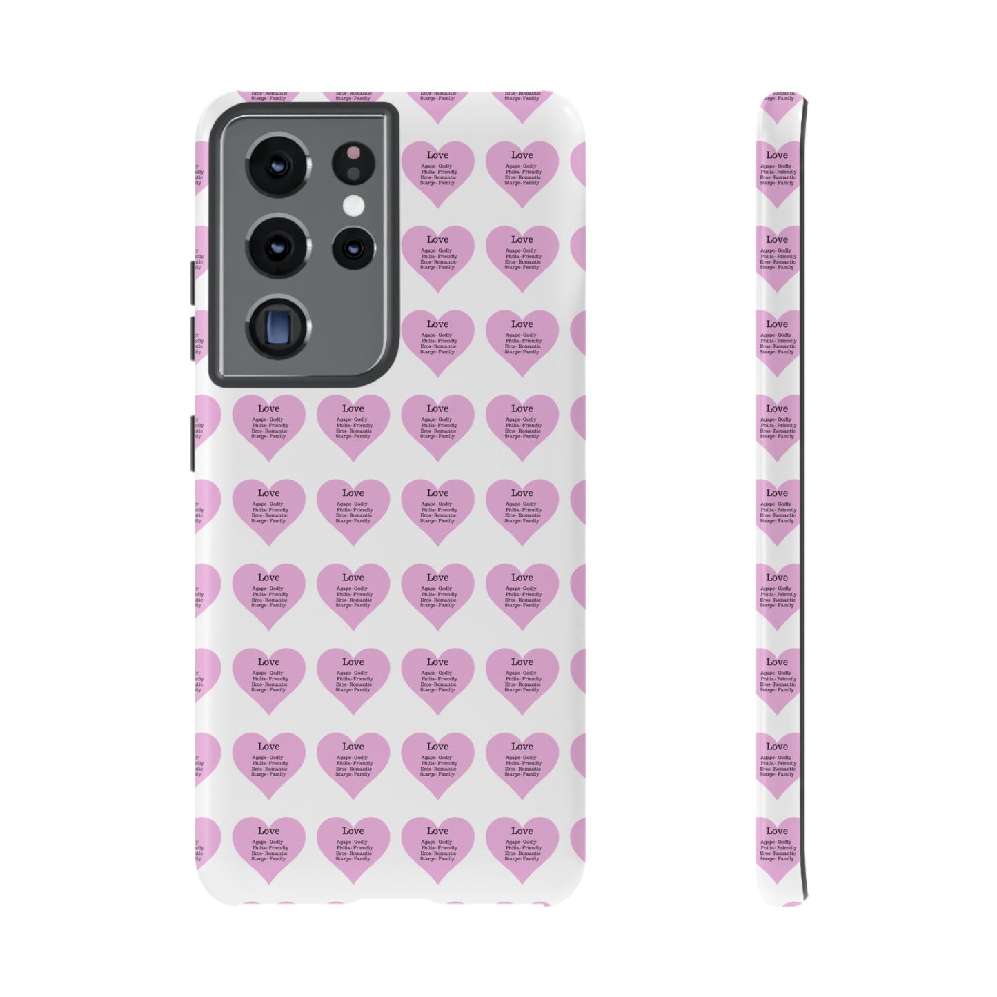 Hearts-A-Flutter Phone Case (Samsung)(White)