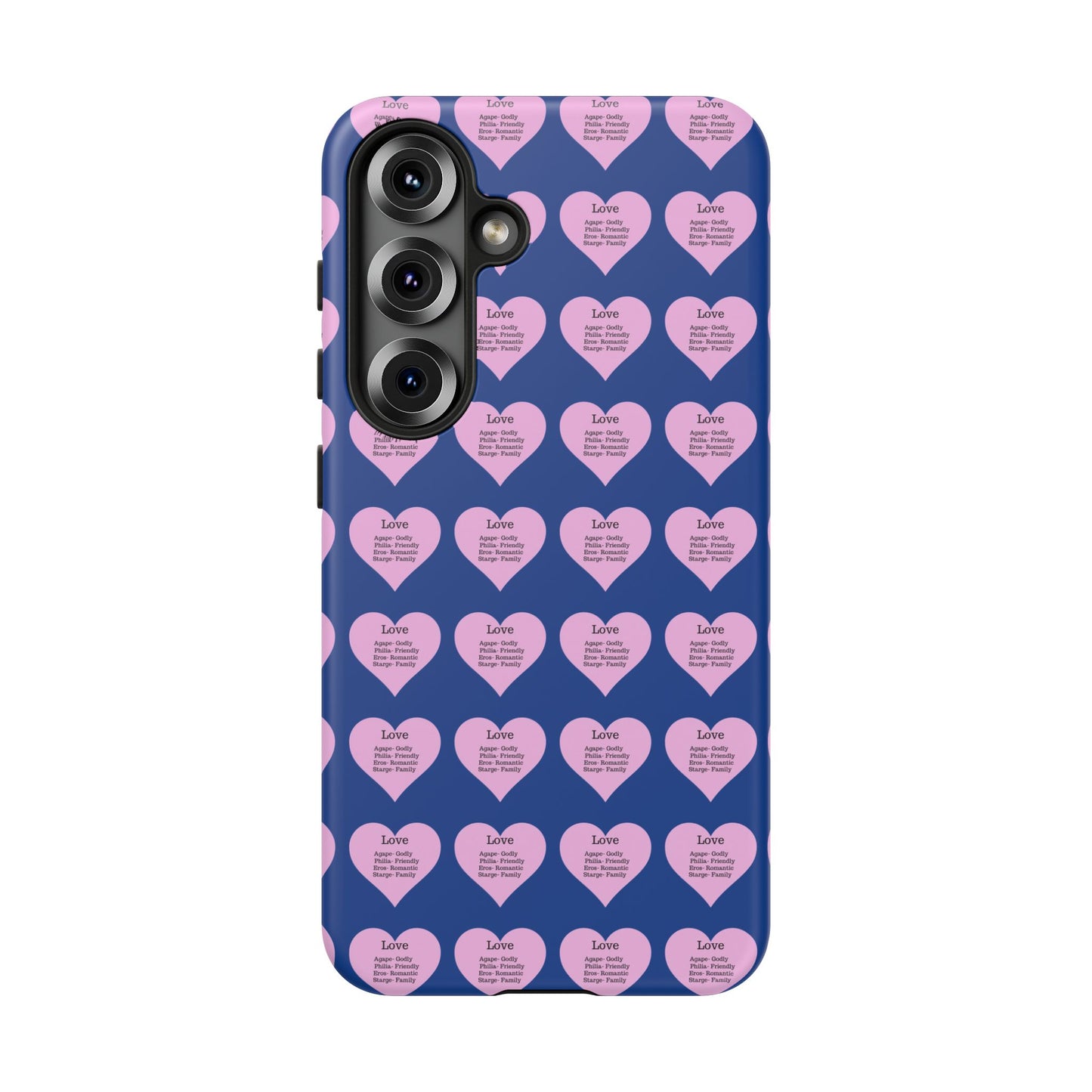 Hearts-A-Flutter Phone Case (Samsung)(Dark blue)