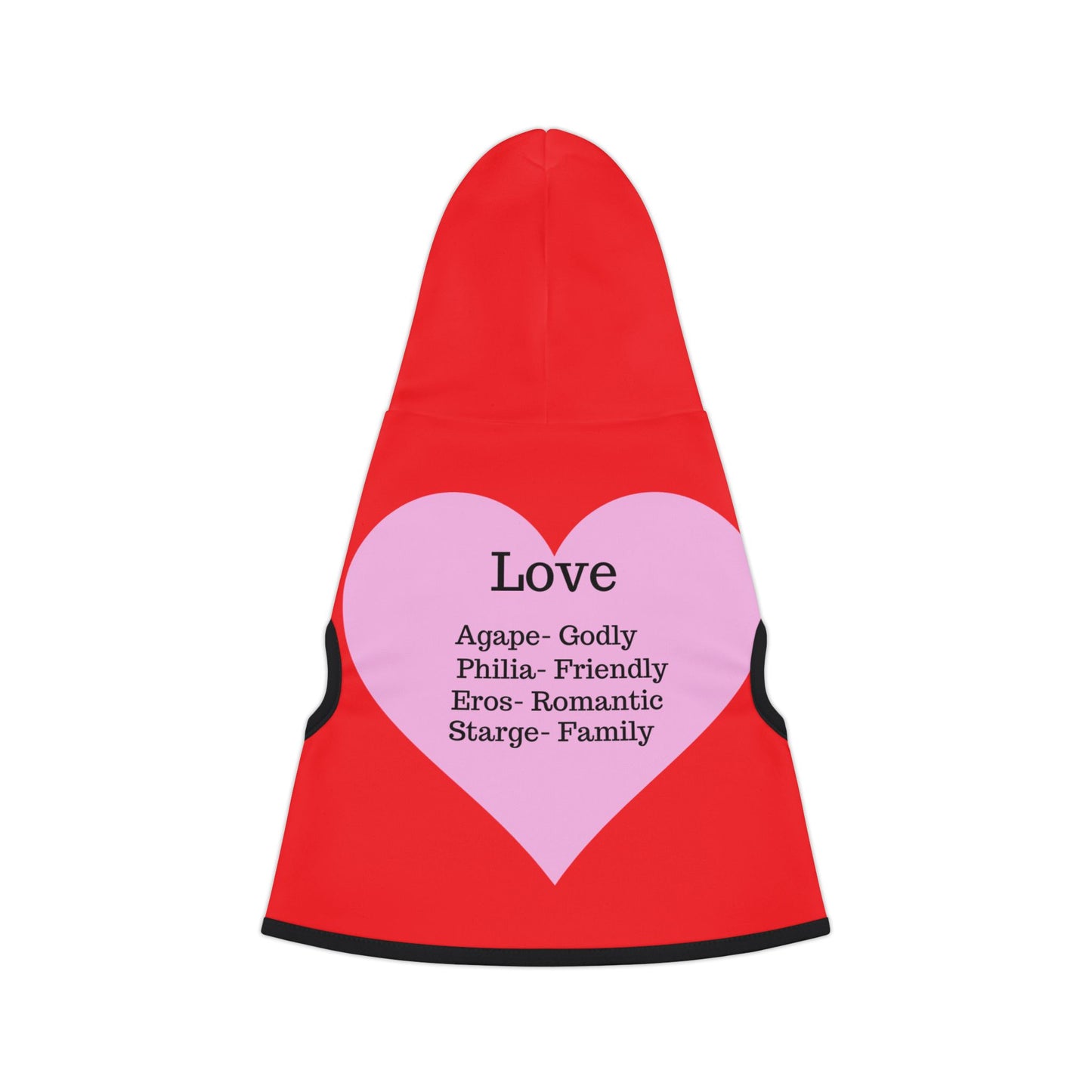 Charming Heart Pet Hoodie (Red)