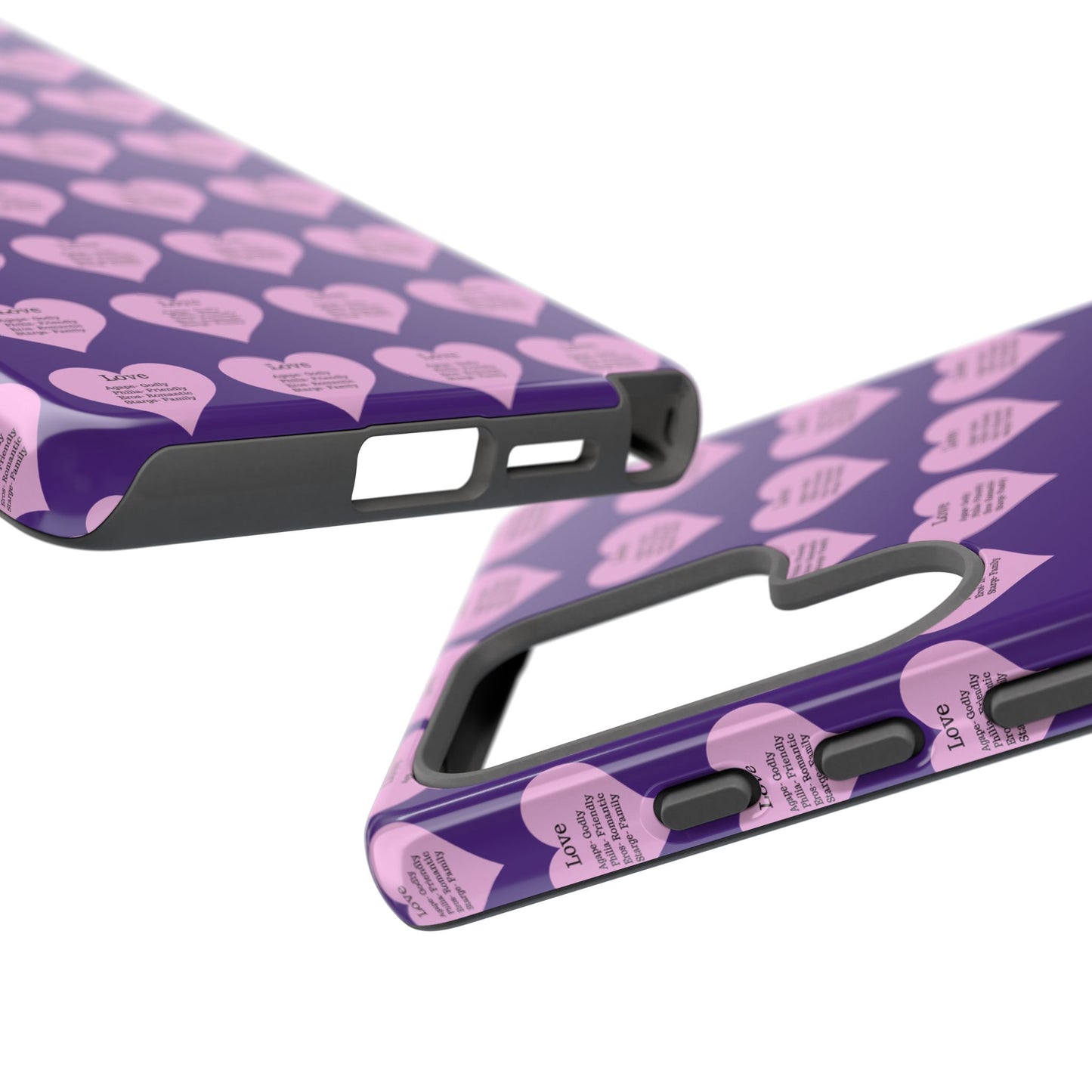 Hearts-A-Flutter Phone Case (Samsung)(Purple)
