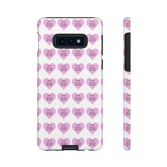Hearts-A-Flutter Phone Case (Samsung)(White)
