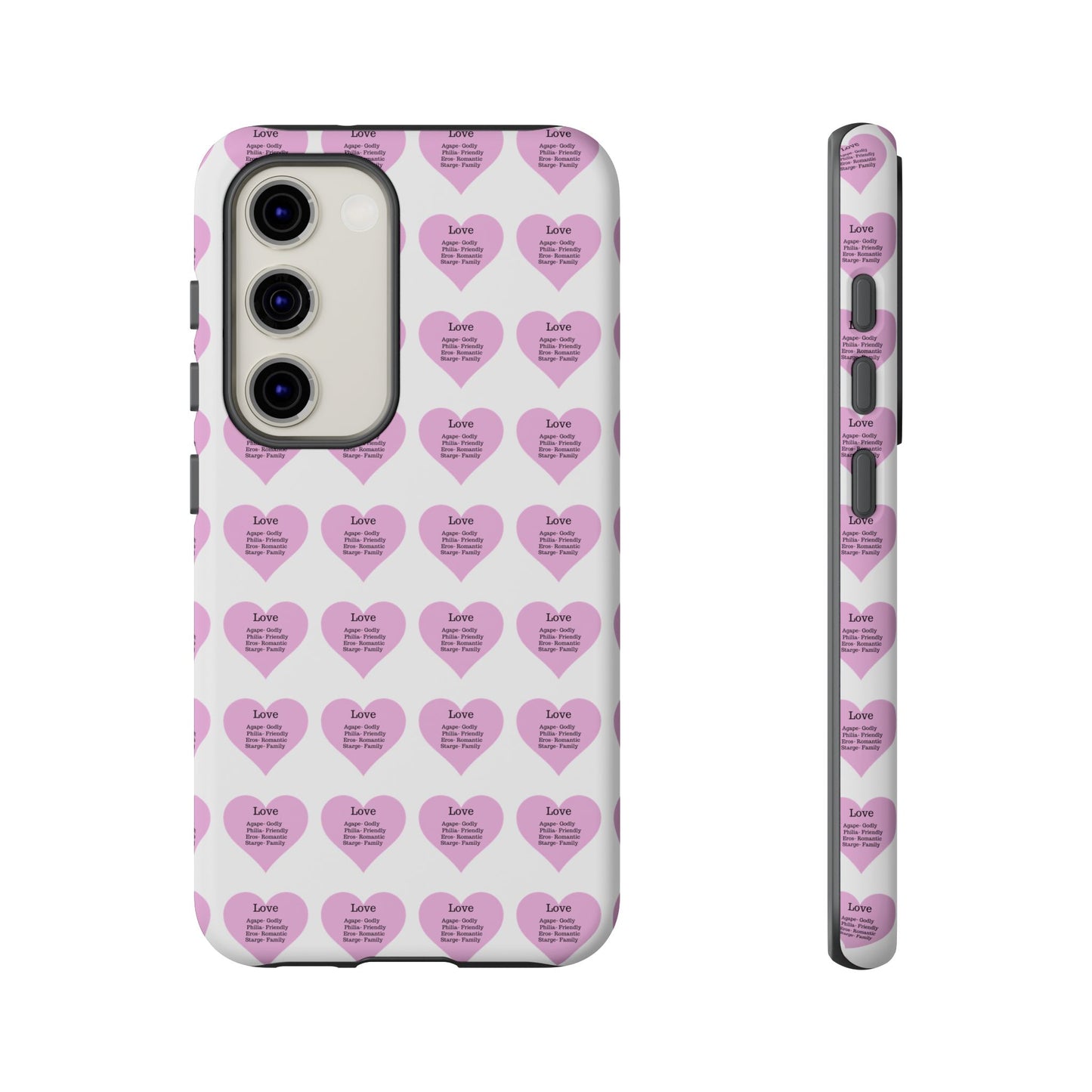 Hearts-A-Flutter Phone Case (Samsung)(White)
