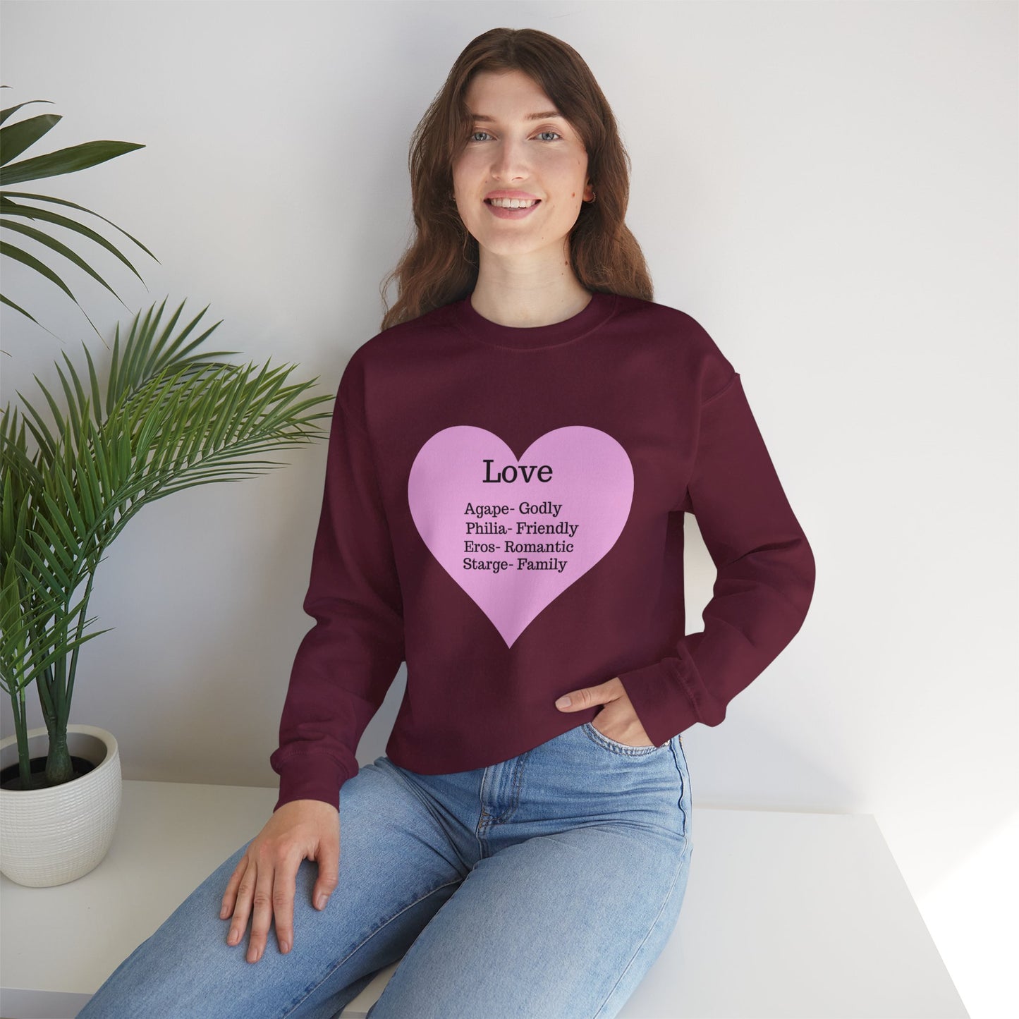 Types of Love Heart Unisex Sweatshirt