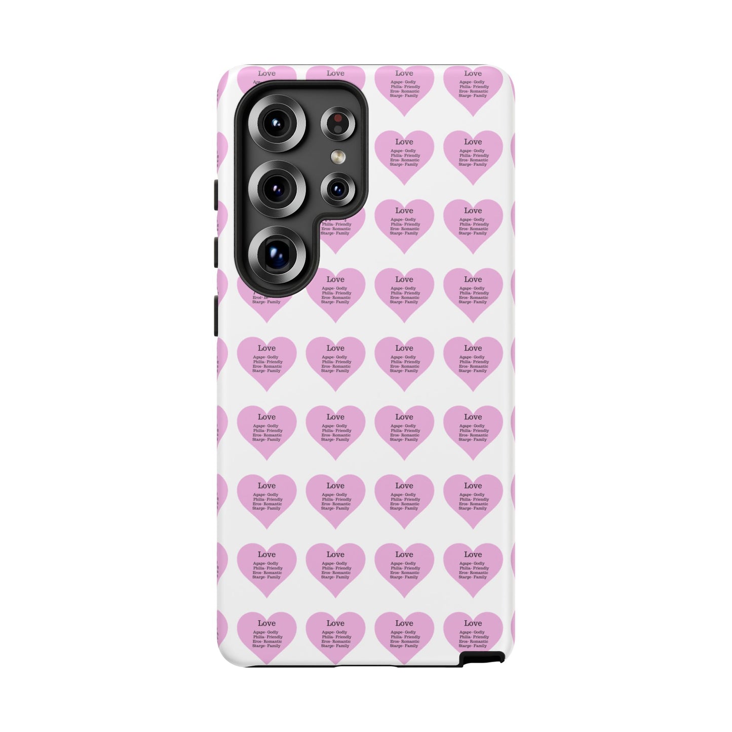 Hearts-A-Flutter Phone Case (Samsung)(White)
