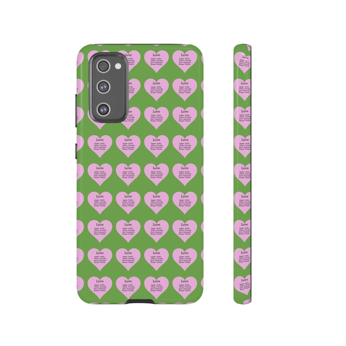 Hearts-A-Flutter Phone Case (Samsung)(Green)