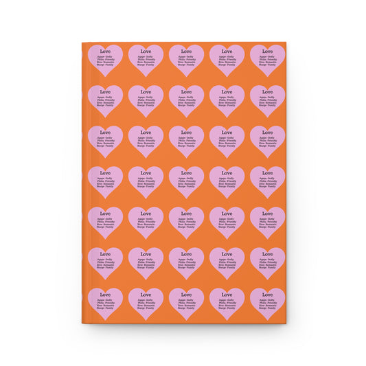 Charming Heart Hardcover Journal Pattern - Lined Pages (Crusta)