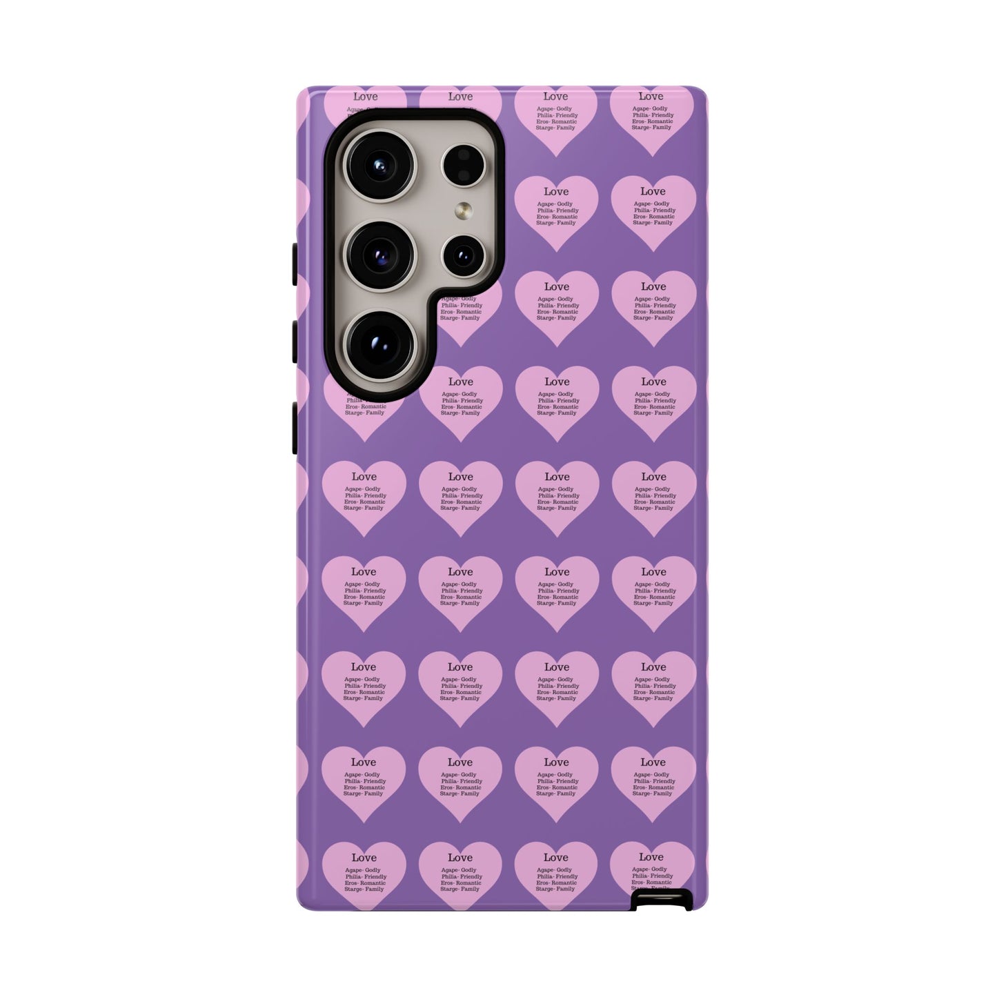 Hearts-A-Flutter Phone Case (Samsung)(Light purple)