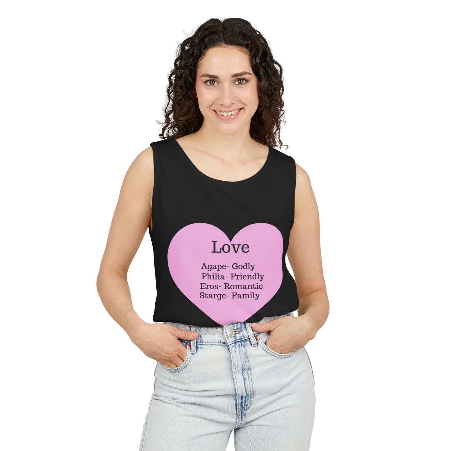 Unisex "Love" Definitions Garment-Dyed Tank Top