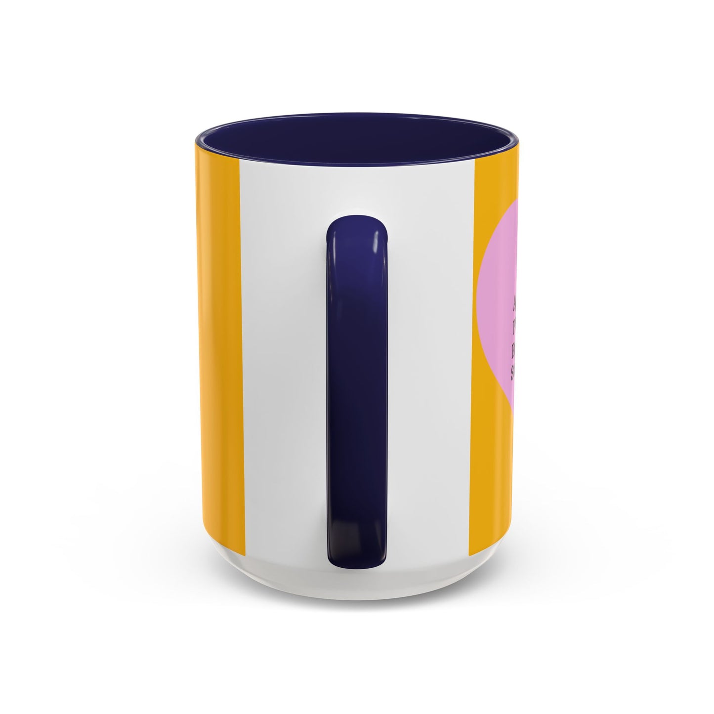 Charming Heart Accent Coffee Mug (Yellow)