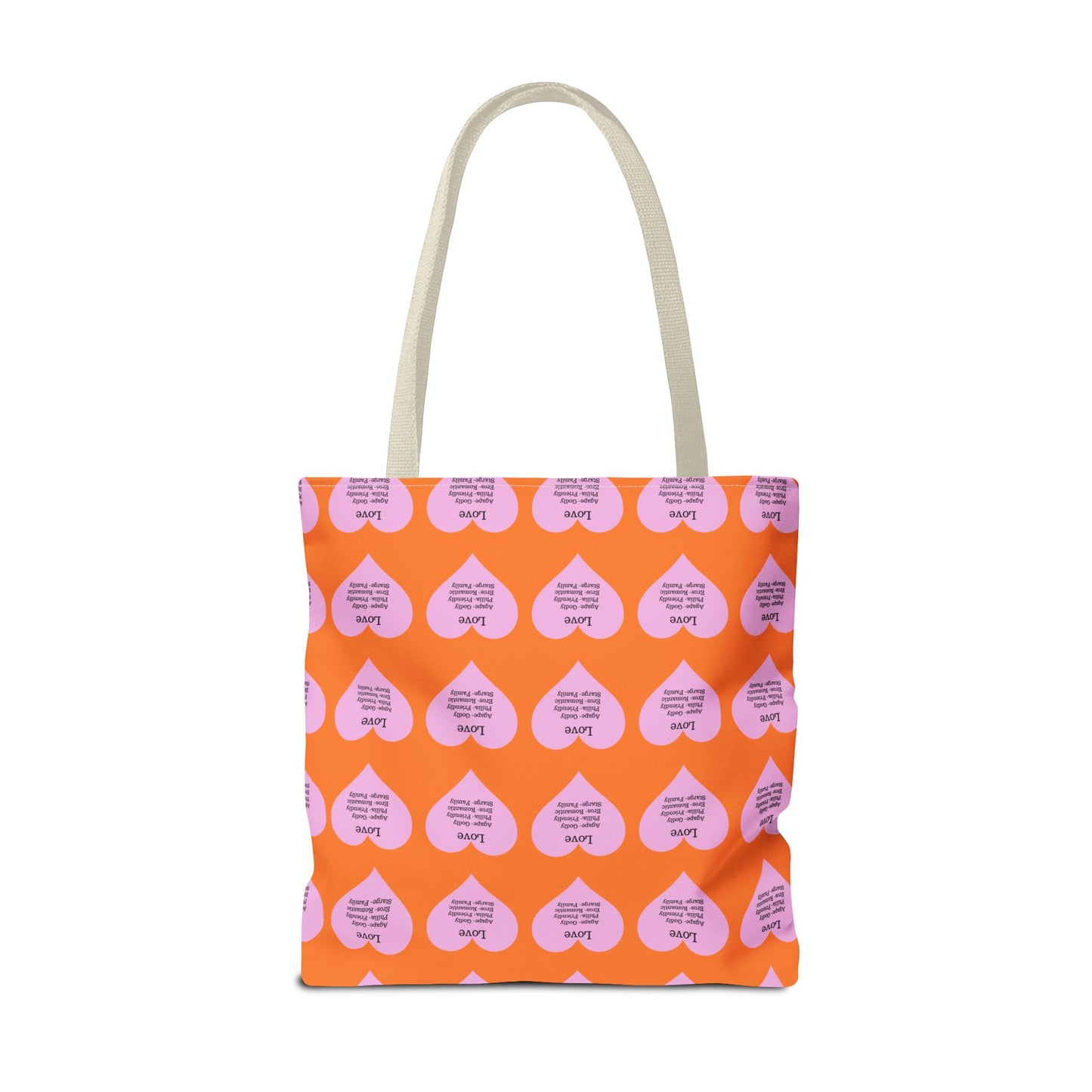 Pink Hearts Tote Bag (Crusta)