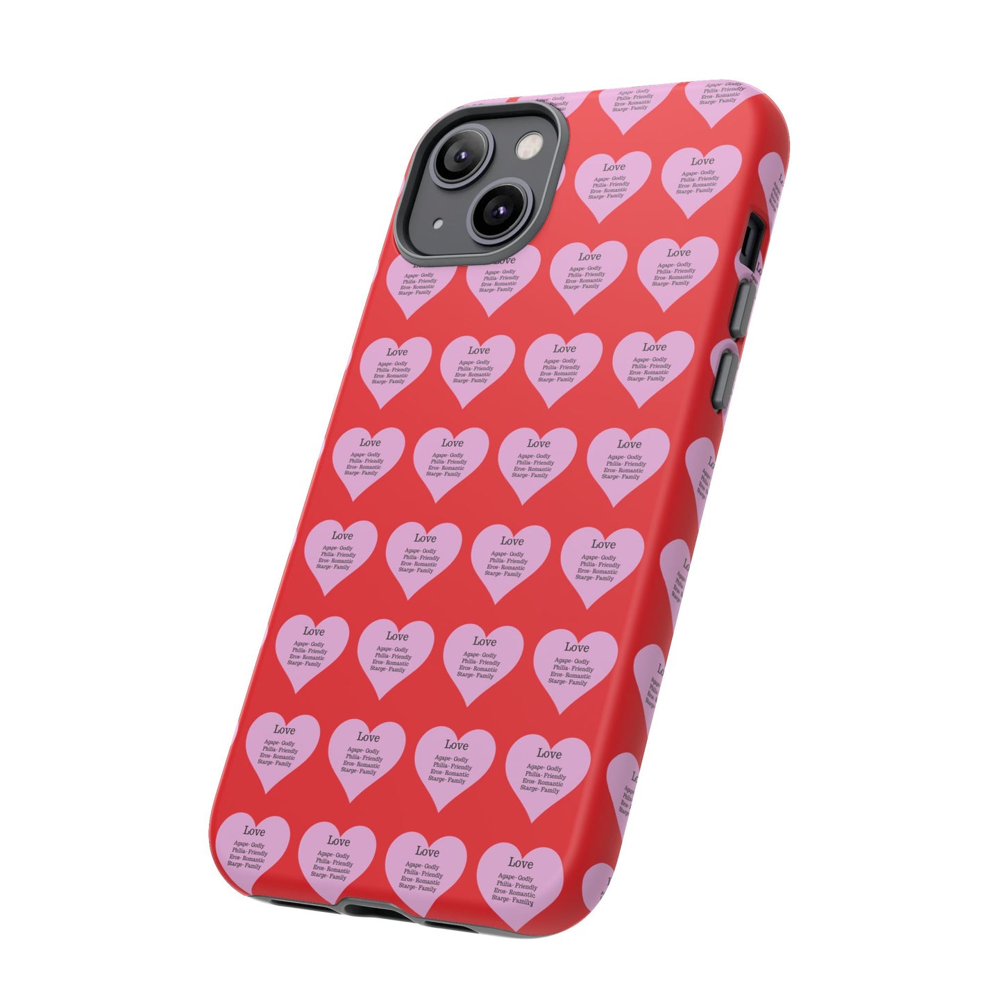 Hearts-A-Flutter Phone Case (iPhone, Google Pixel)(Red)