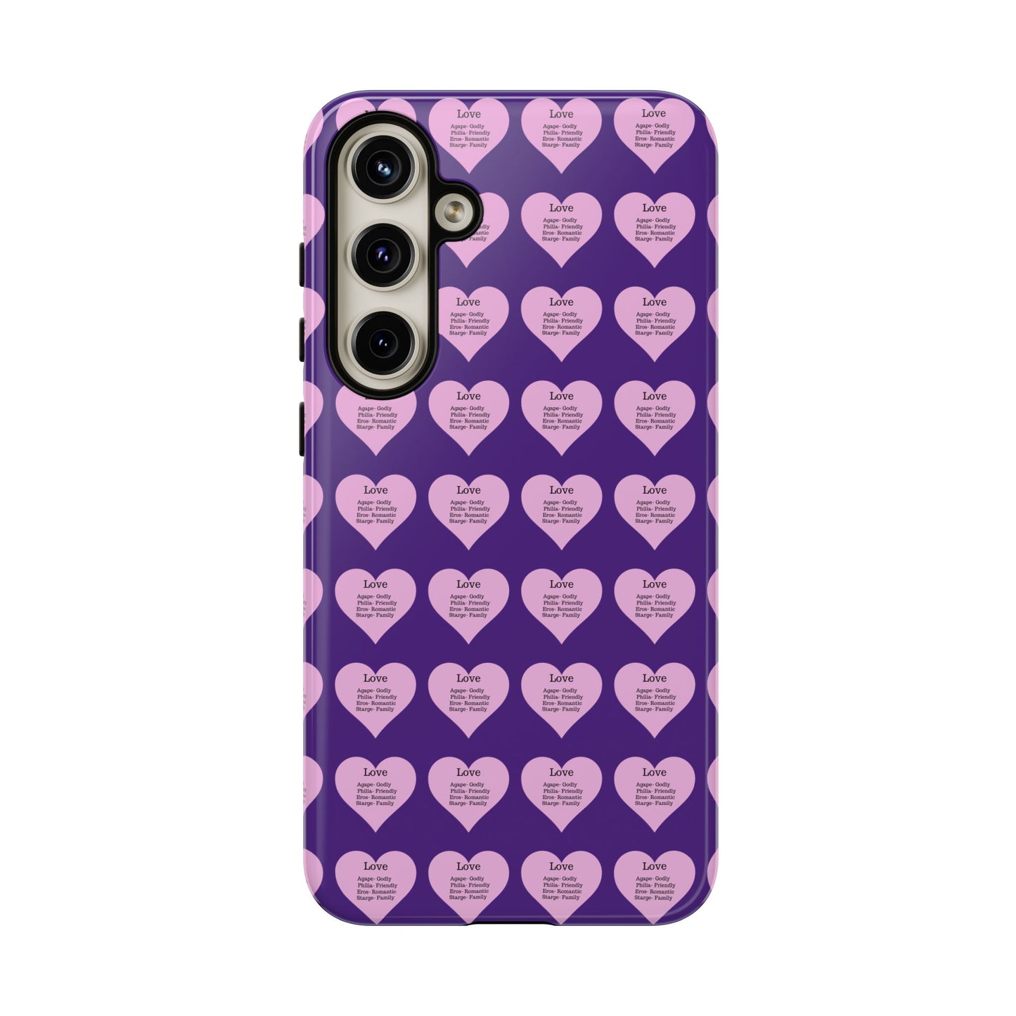 Hearts-A-Flutter Phone Case (Samsung)(Purple)