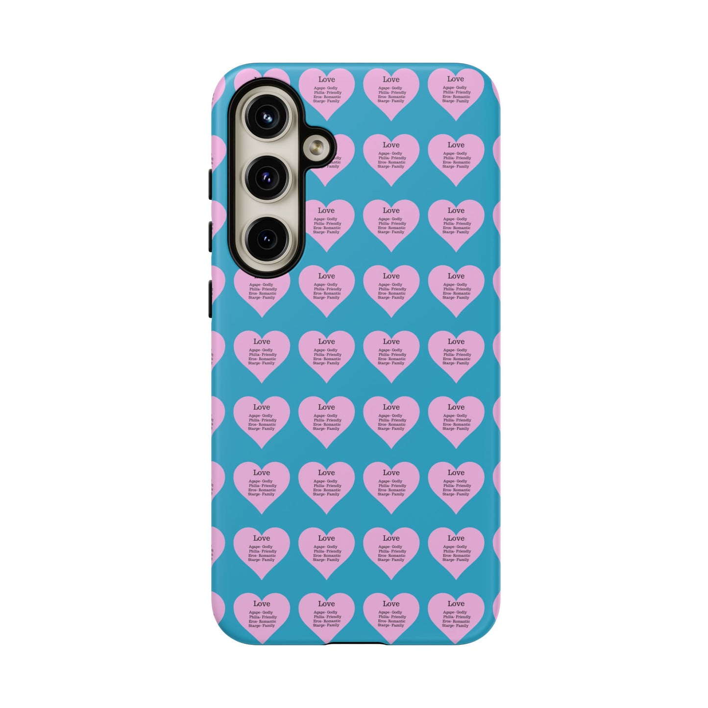 Hearts-A-Flutter Phone Case (Samsung)(Turquoise)