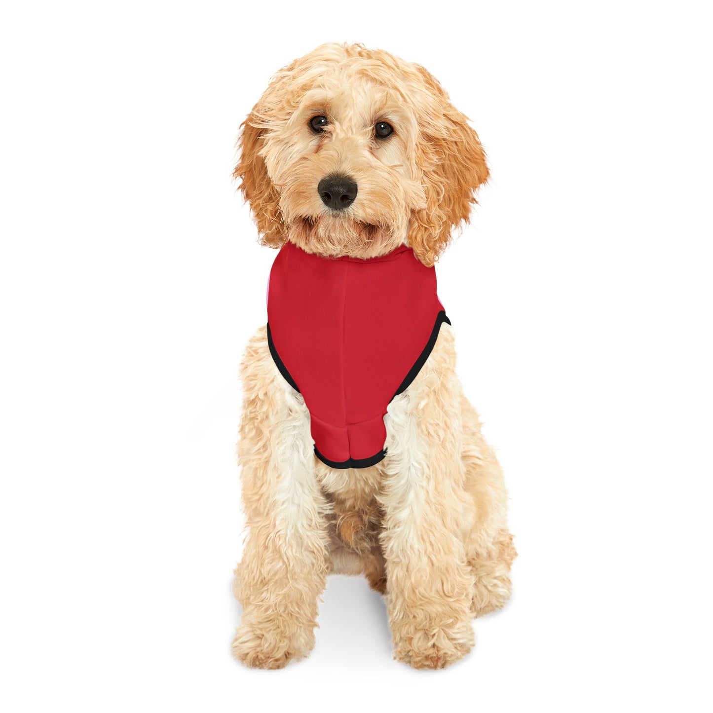 Charming Heart Pet Hoodie (Dark red)