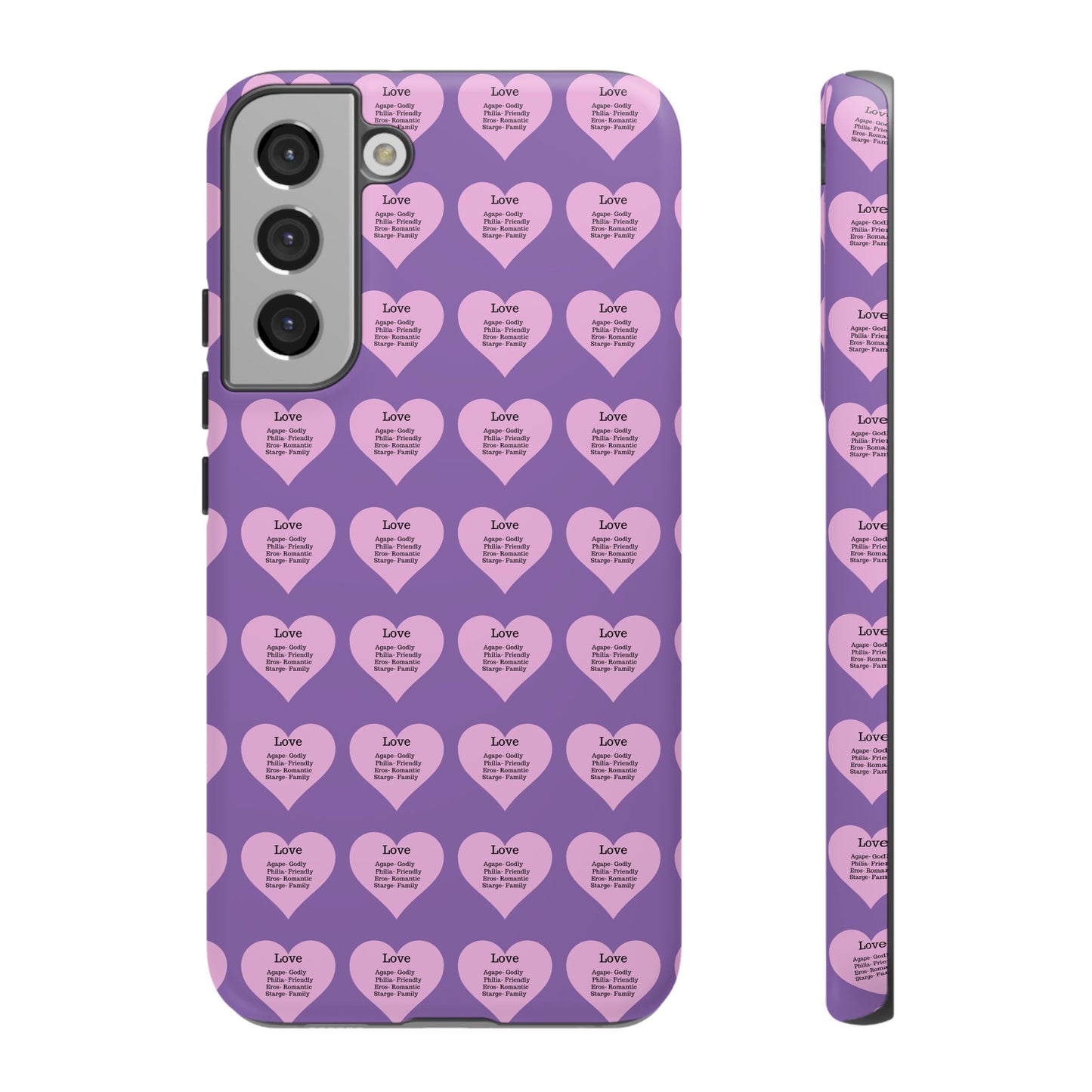 Hearts-A-Flutter Phone Case (Samsung)(Light purple)