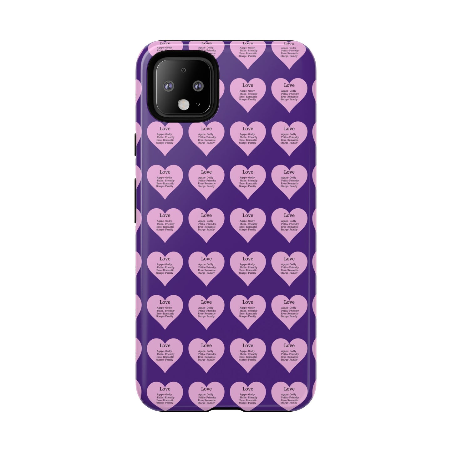 Hearts-A-Flutter Phone Case (iPhone, Google Pixel)(Purple)