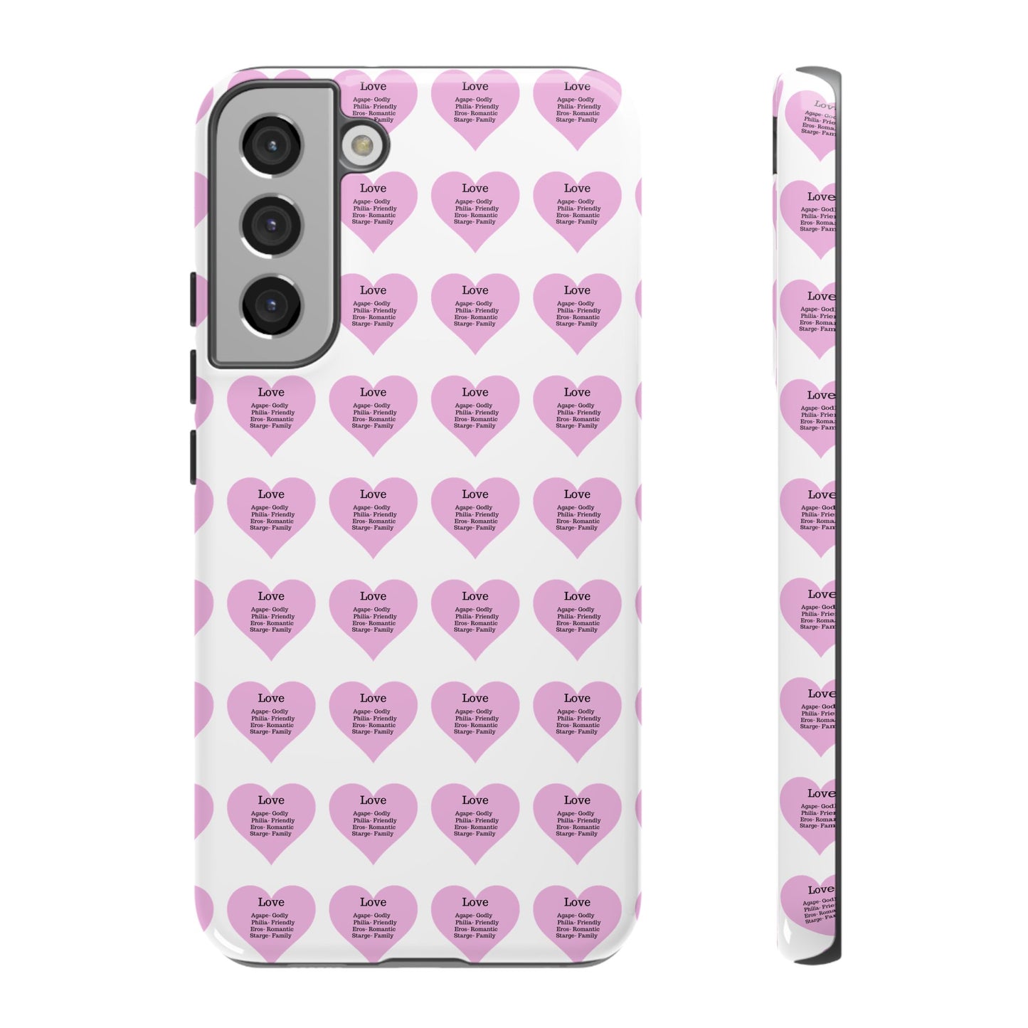 Hearts-A-Flutter Phone Case (Samsung)(White)
