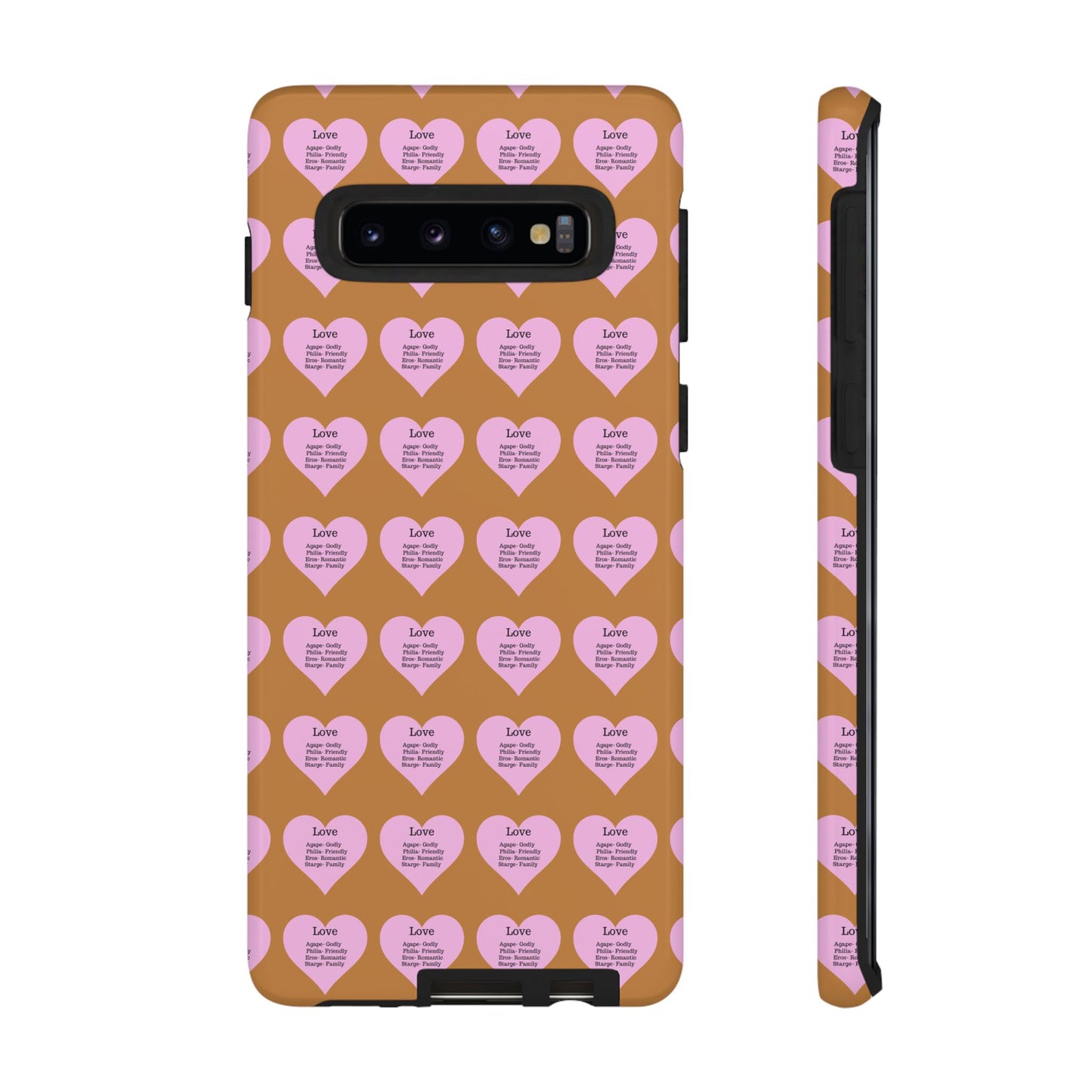 Hearts-A-Flutter Phone Case (Samsung)(Light brown)