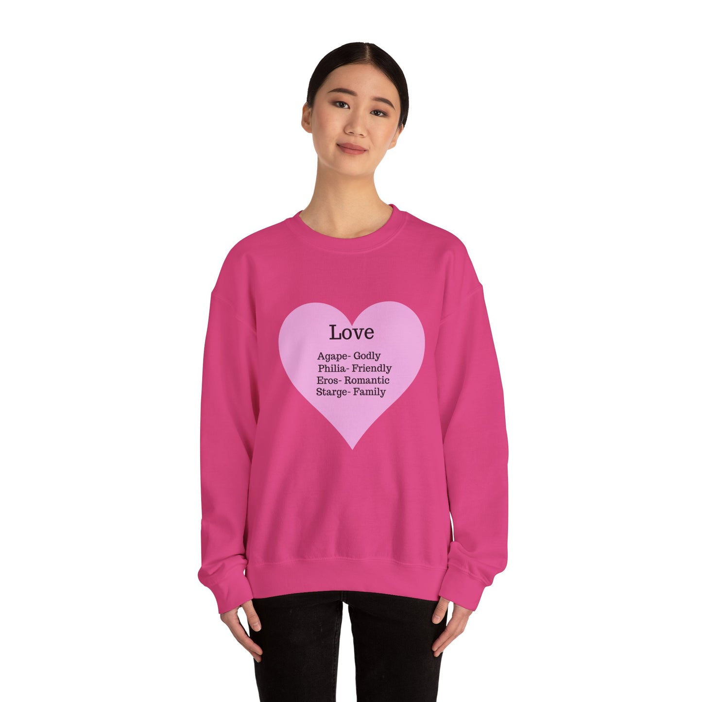 Types of Love Heart Unisex Sweatshirt