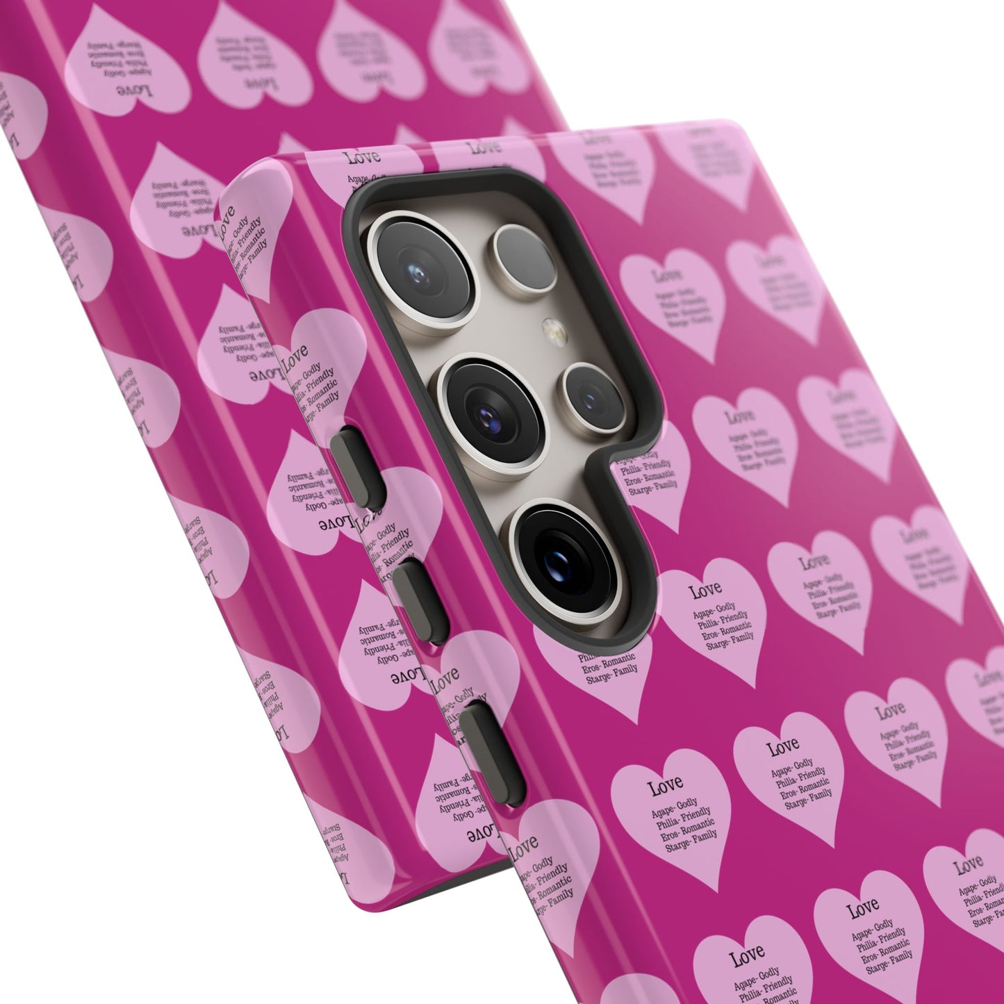Hearts-A-Flutter Phone Case (Samsung)(Pink)