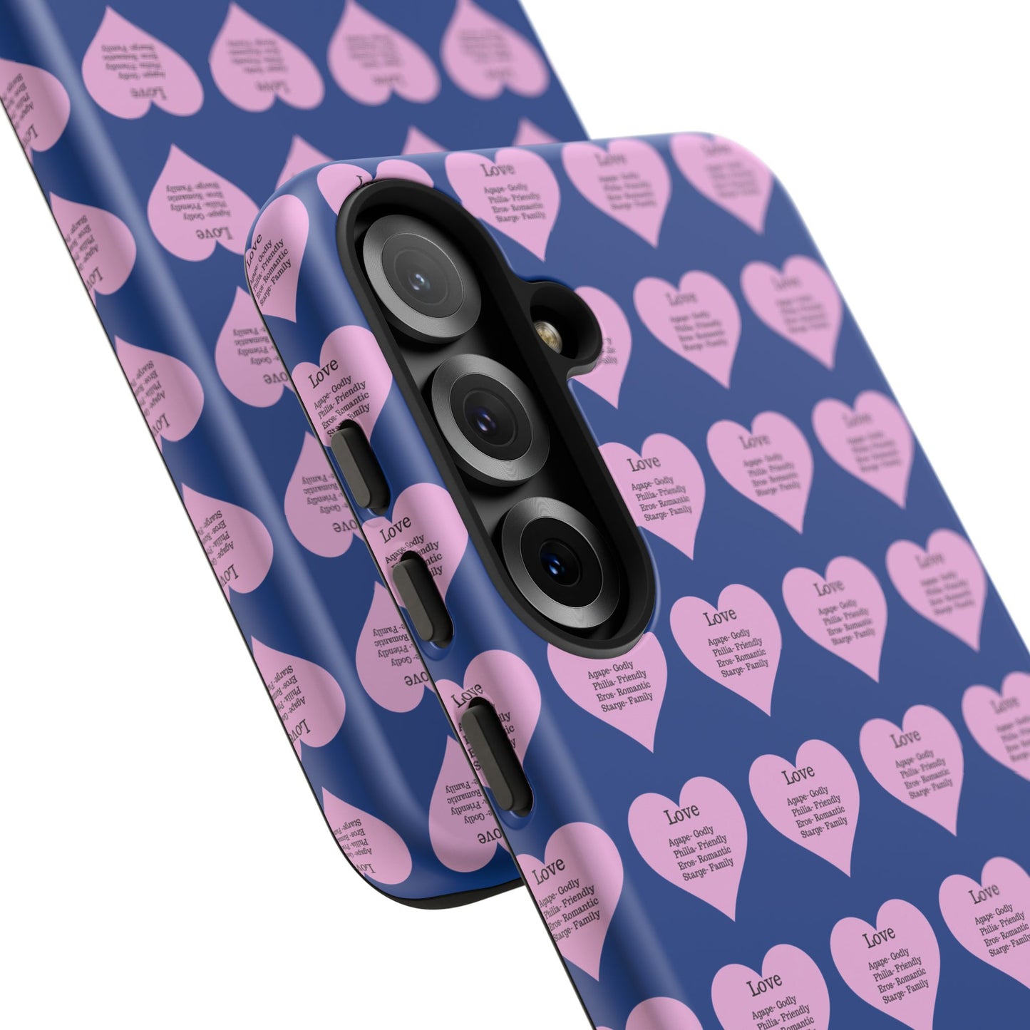Hearts-A-Flutter Phone Case (Samsung)(Dark blue)