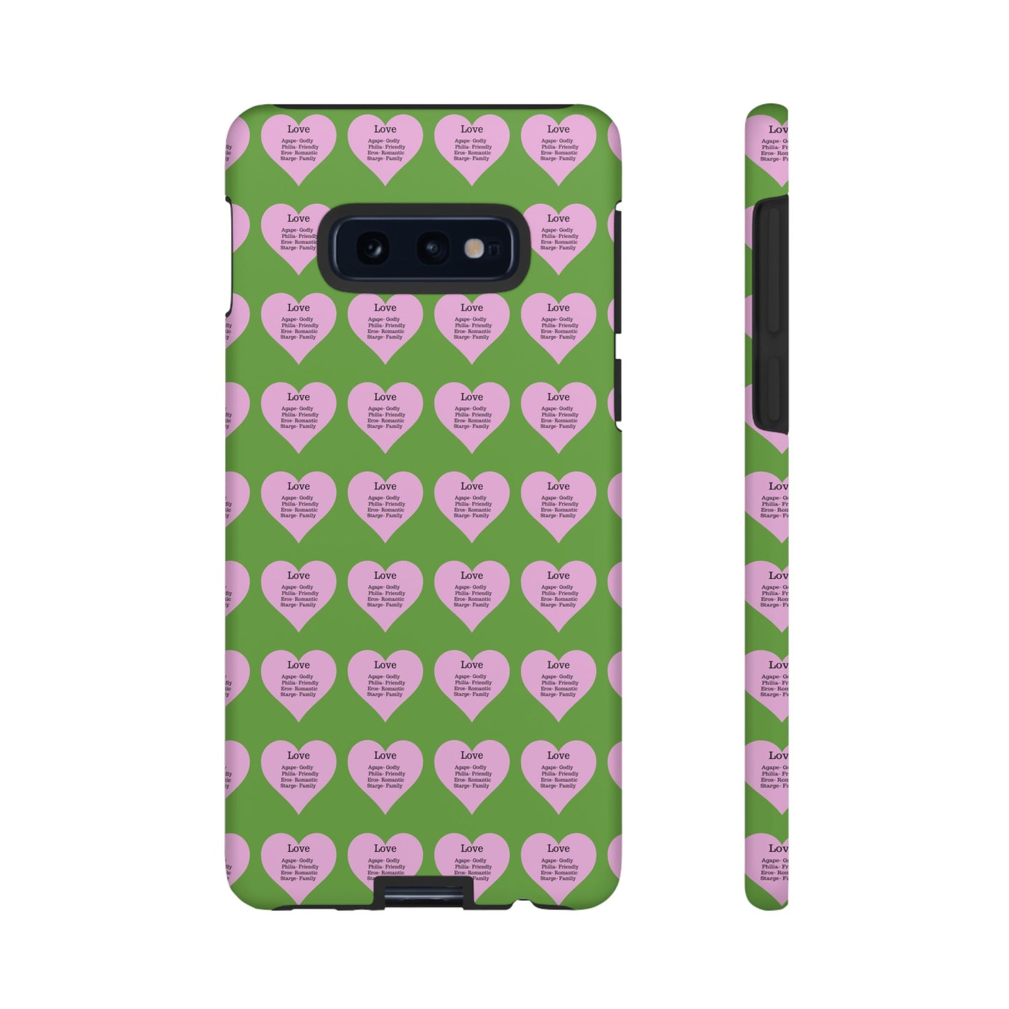 Hearts-A-Flutter Phone Case (Samsung)(Green)