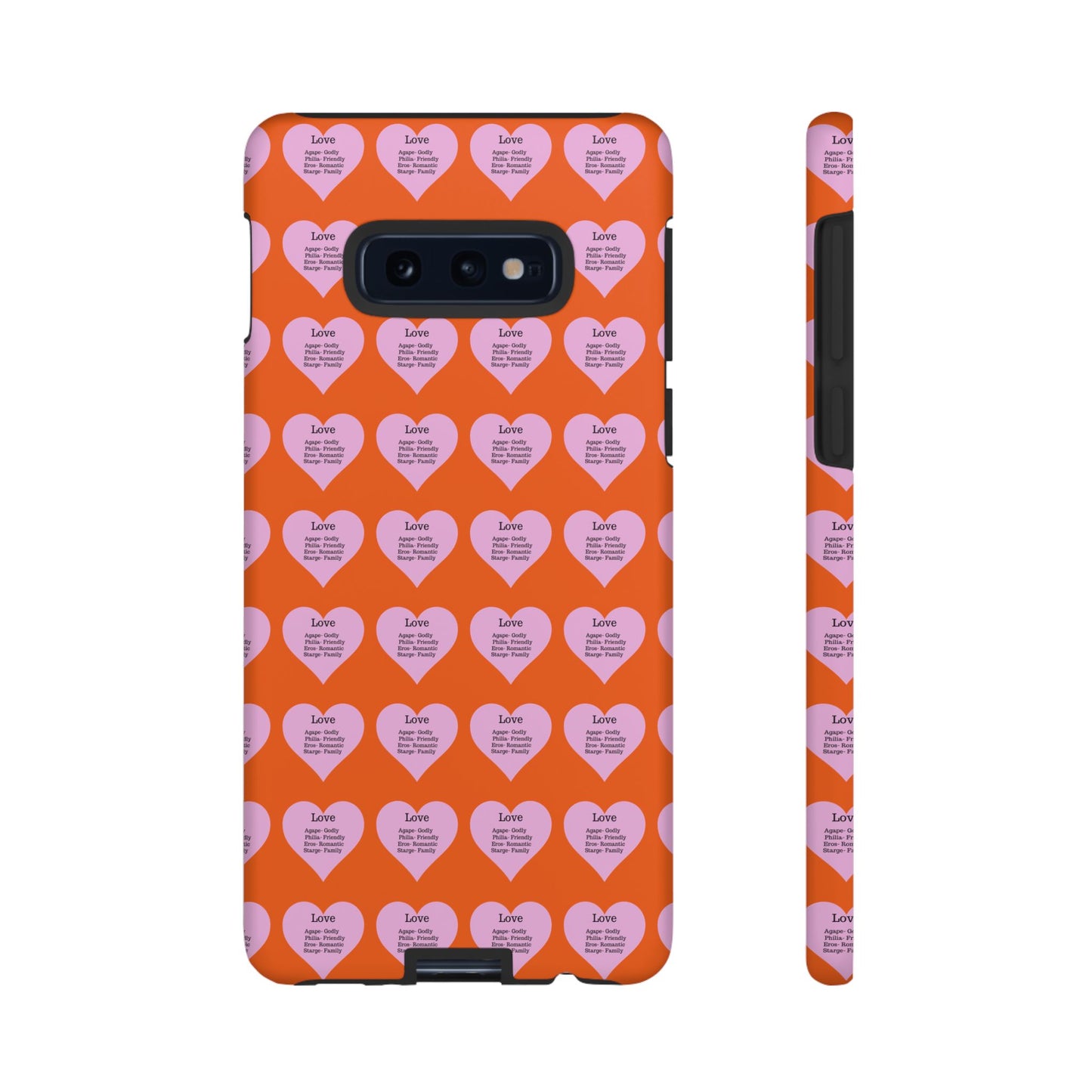 Hearts-A-Flutter Phone Case (Samsung)(Orange)