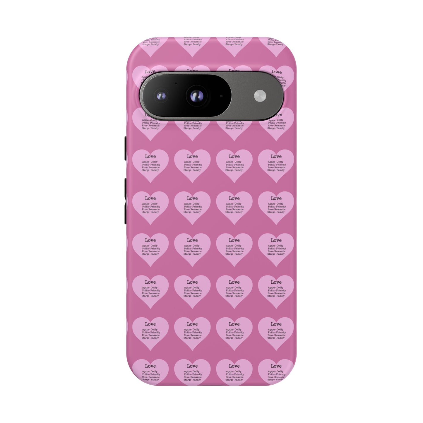 Hearts-A-Flutter Phone Case (iPhone, Google Pixel)(Light pink)