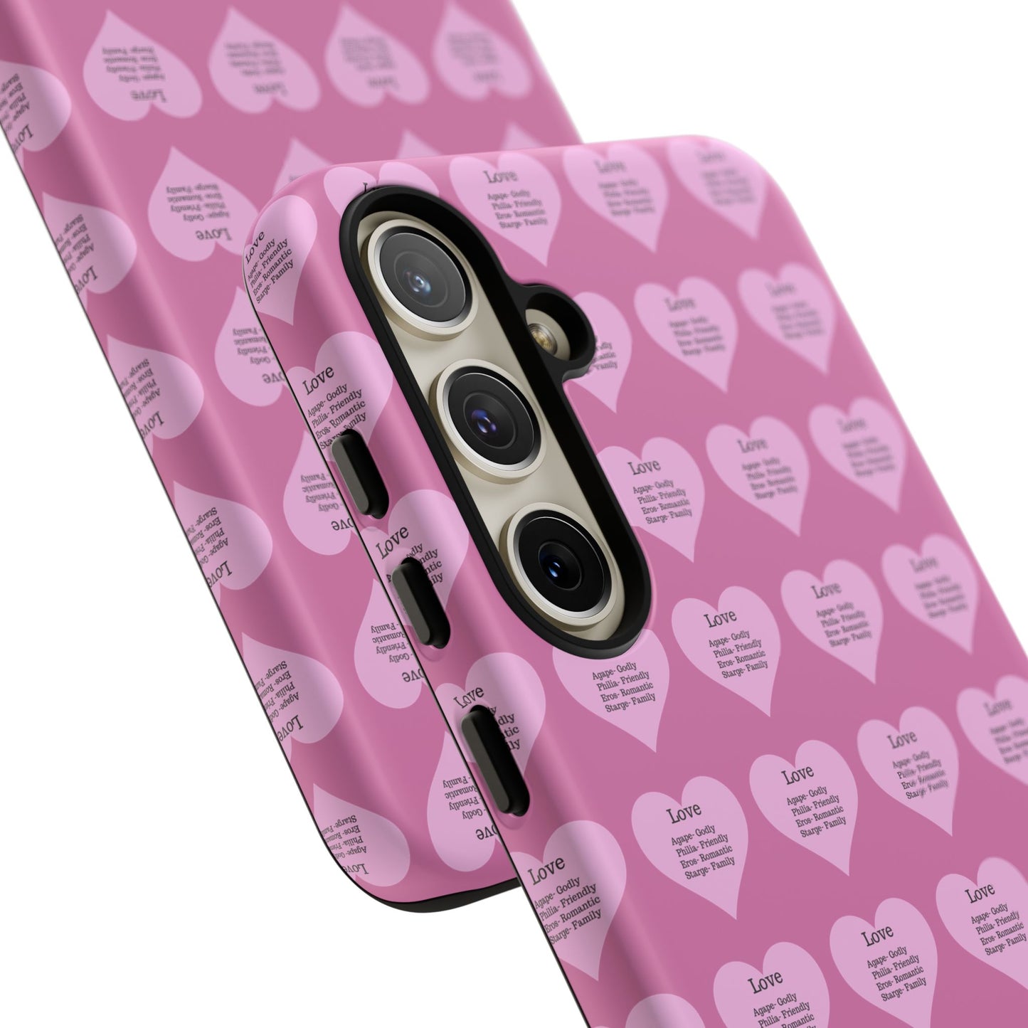 Hearts-A-Flutter Phone Case (Samsung)(Light pink)