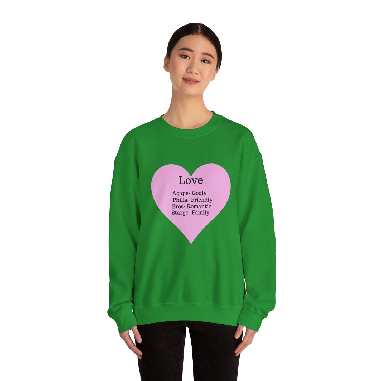 Types of Love Heart Unisex Sweatshirt