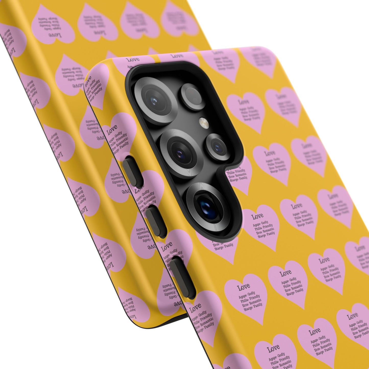 Hearts-A-Flutter Phone Case (Samsung)(Yellow)