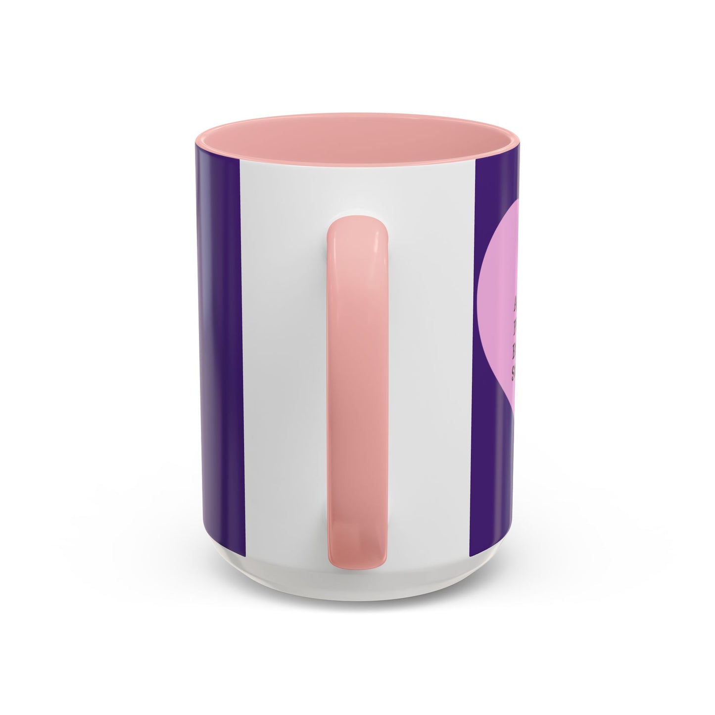 Charming Heart Accent Coffee Mug (Purple)