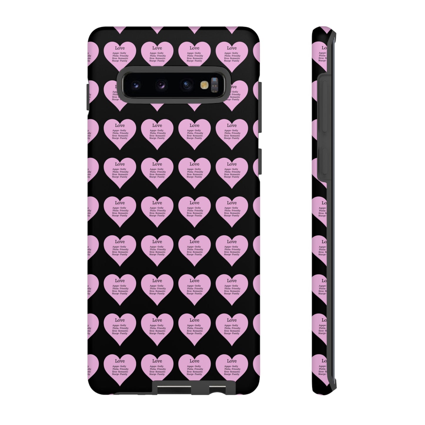Hearts-A-Flutter Phone Case (Samsung)(Black)