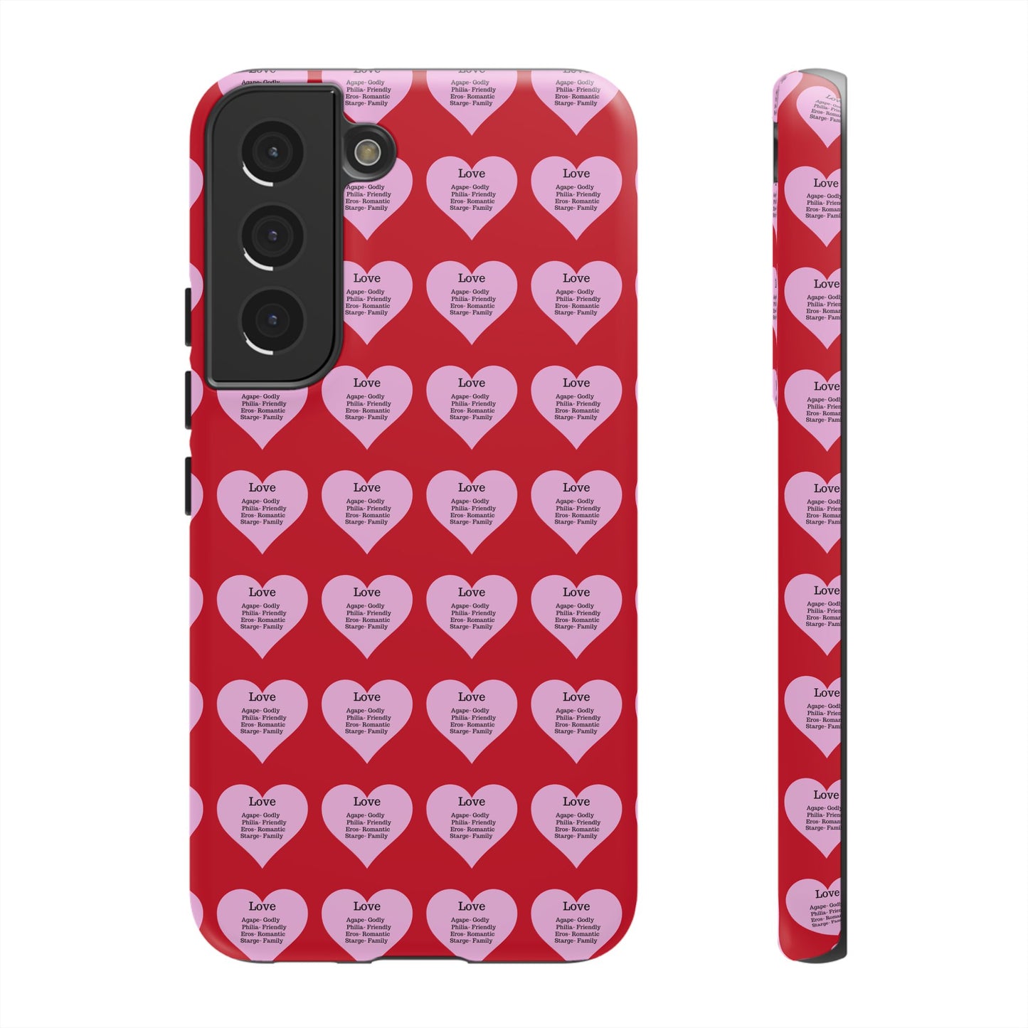 Hearts-A-Flutter Phone Case (Samsung)(Dark red)