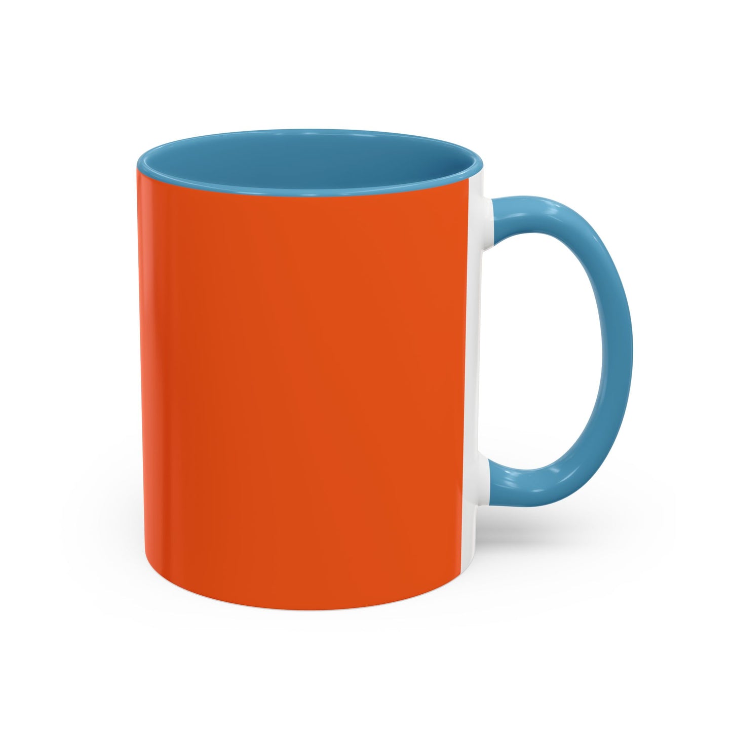 Charming Heart Accent Coffee Mug (Orange)