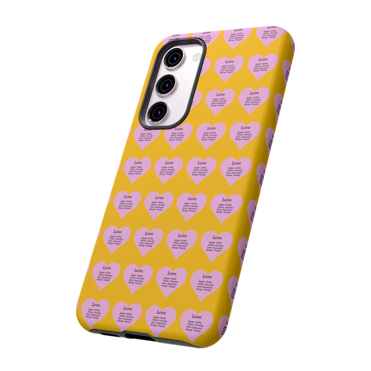 Hearts-A-Flutter Phone Case (Samsung)(Yellow)