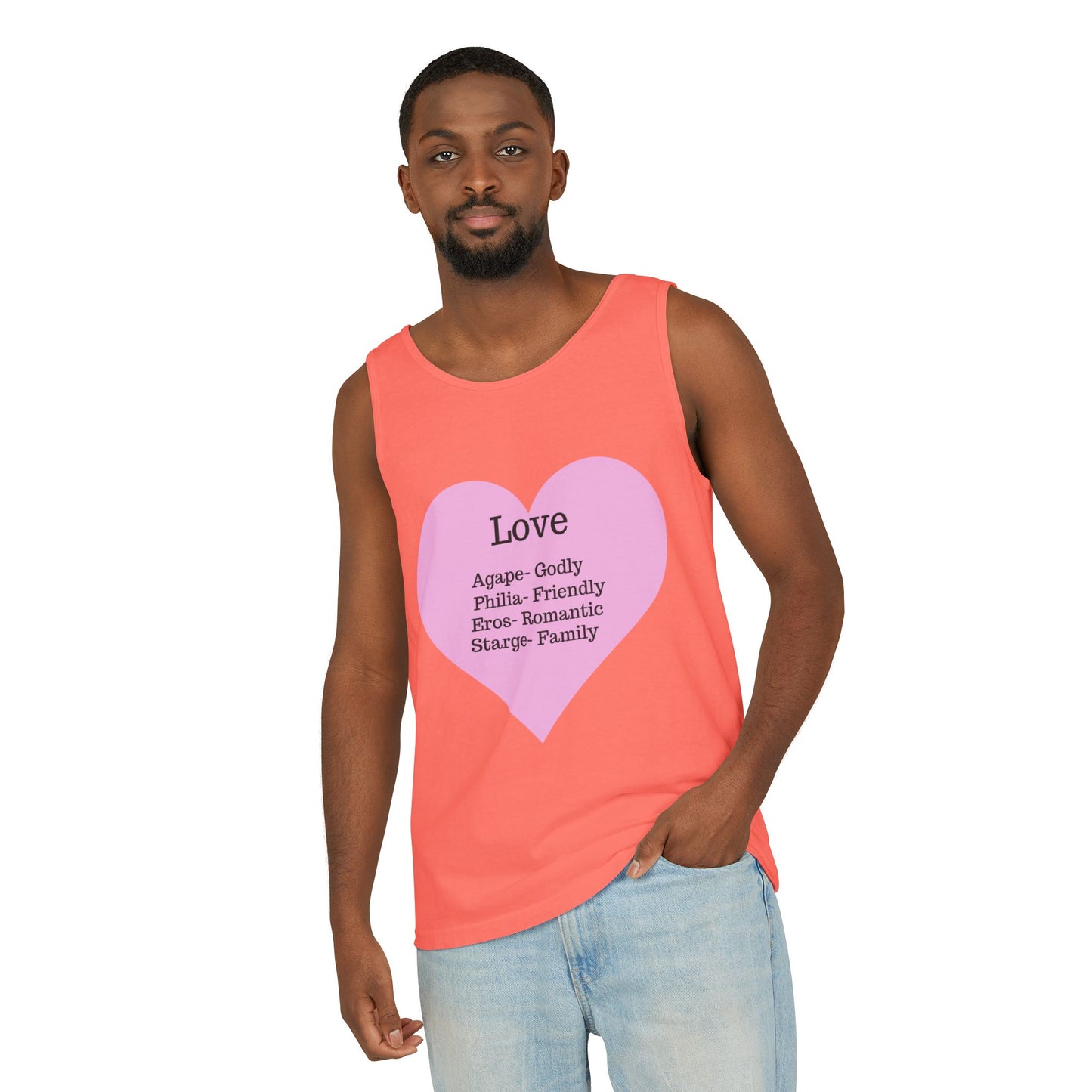 Unisex "Love" Definitions Garment-Dyed Tank Top