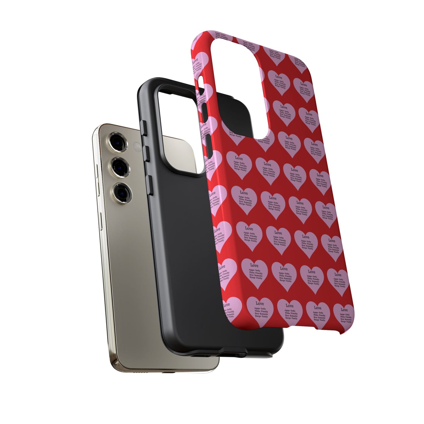 Hearts-A-Flutter Phone Case (Samsung)(Red)