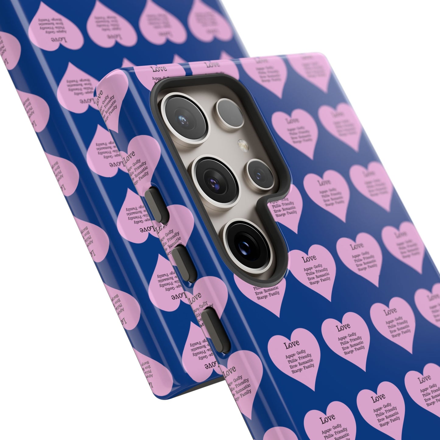 Hearts-A-Flutter Phone Case (Samsung)(Dark blue)