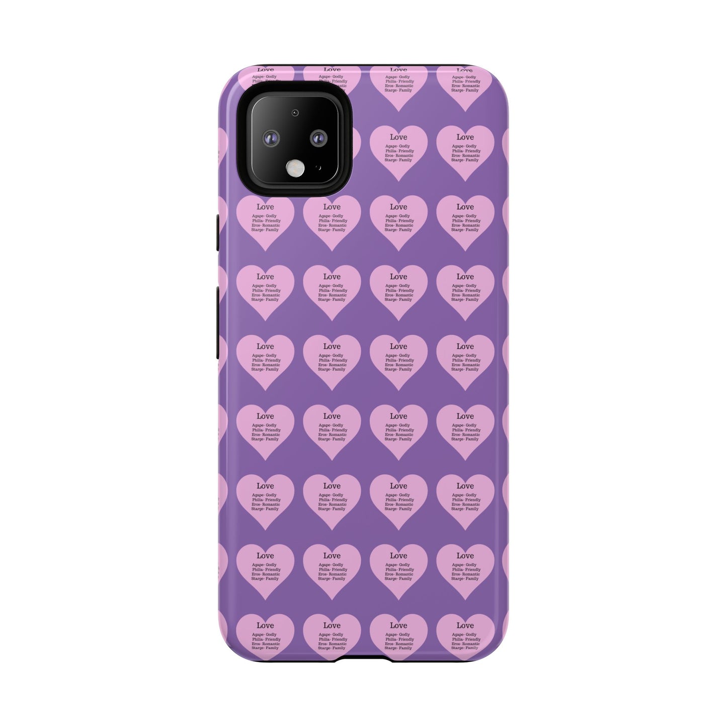 Hearts-A-Flutter Phone Case (iPhone, Google Pixel)(Light purple)