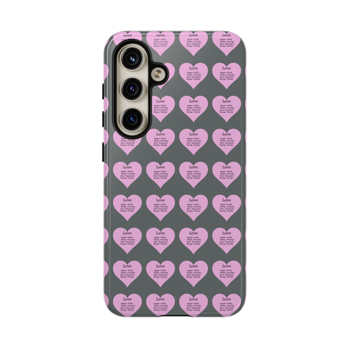 Hearts-A-Flutter Phone Case (Samsung)(Dark grey)
