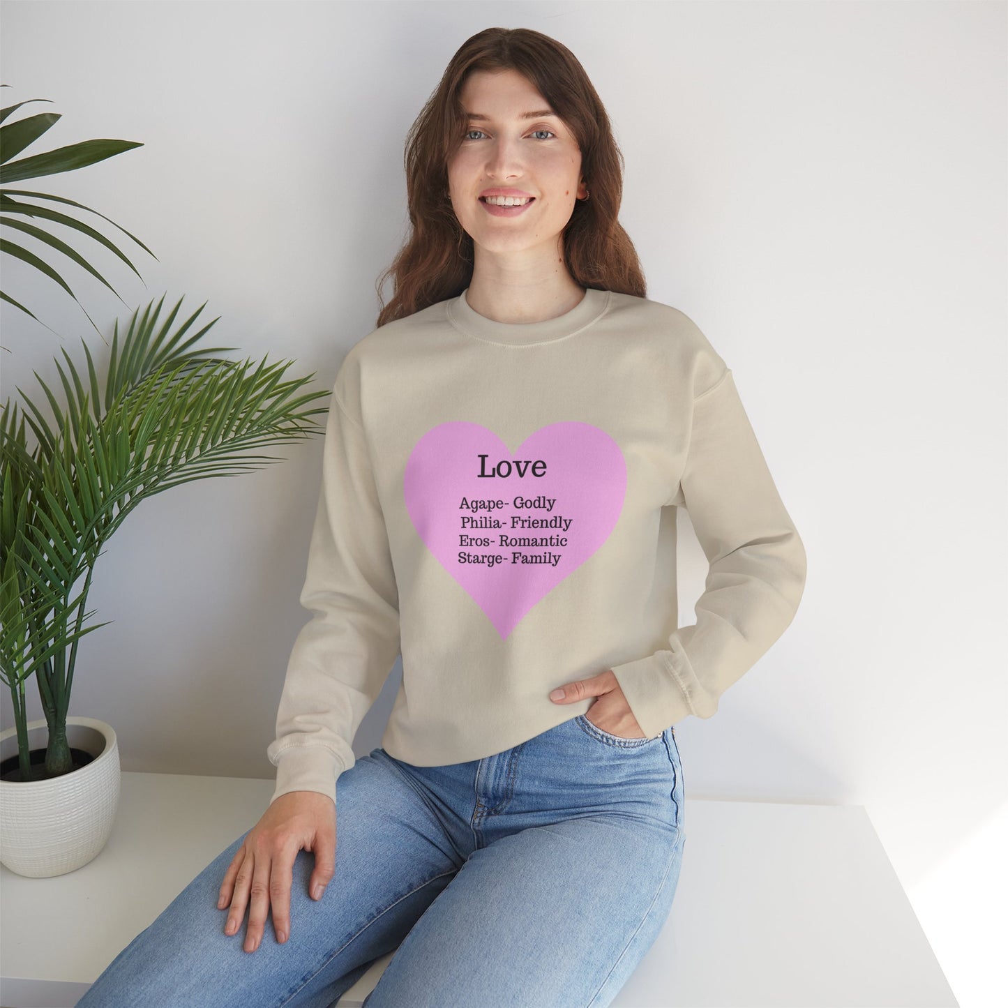 Types of Love Heart Unisex Sweatshirt