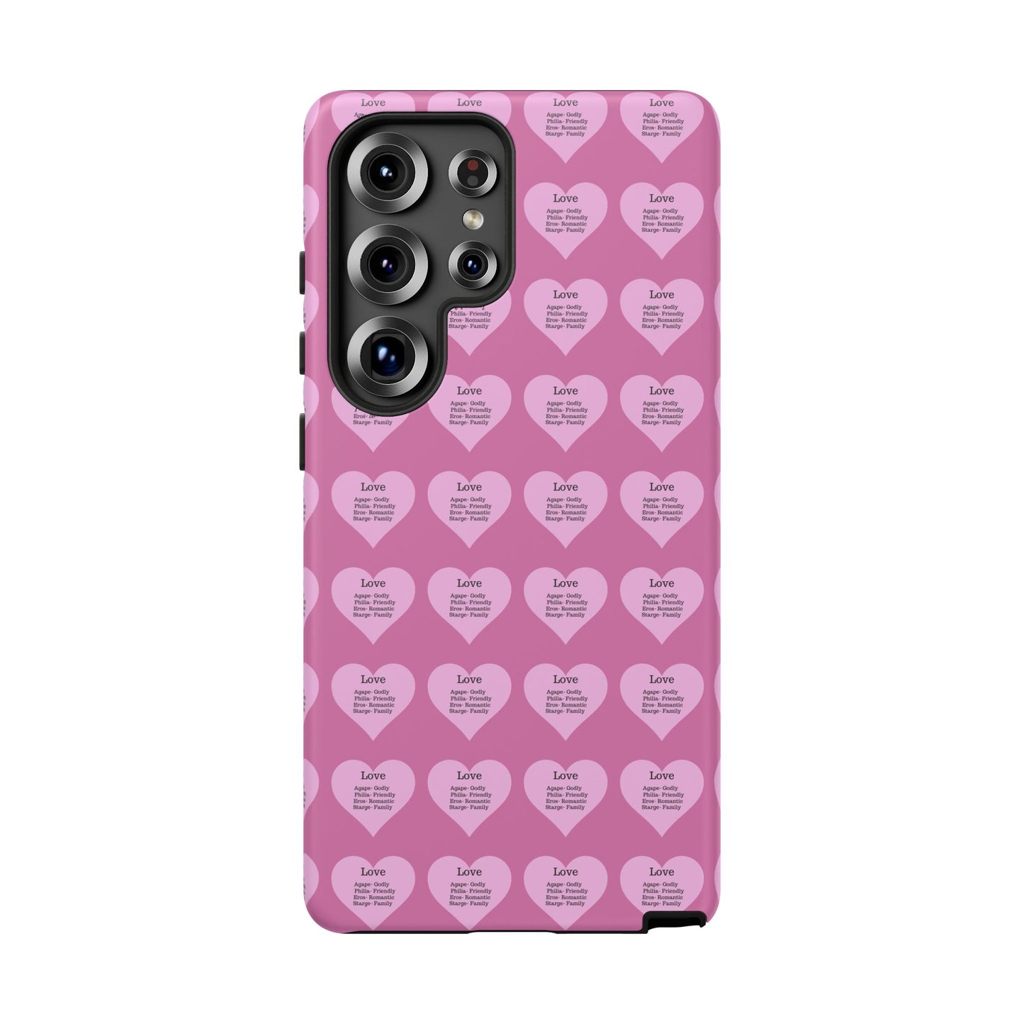 Hearts-A-Flutter Phone Case (Samsung)(Light pink)